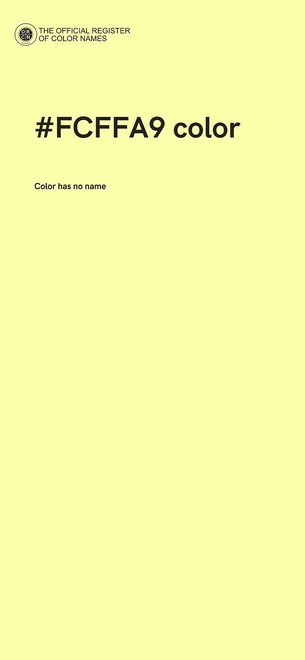 #FCFFA9 color image
