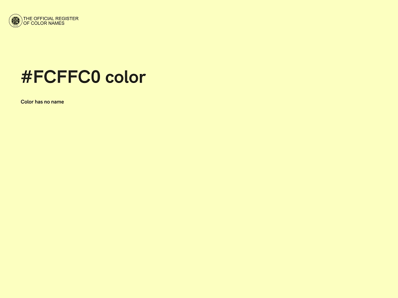 #FCFFC0 color image