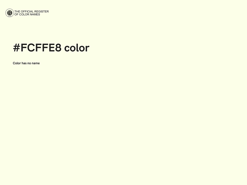 #FCFFE8 color image