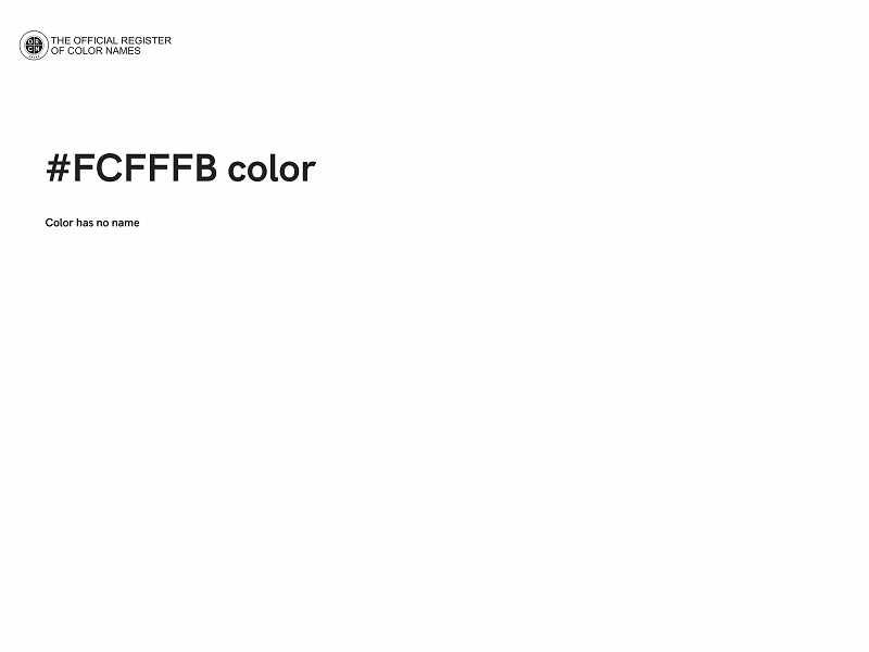 #FCFFFB color image