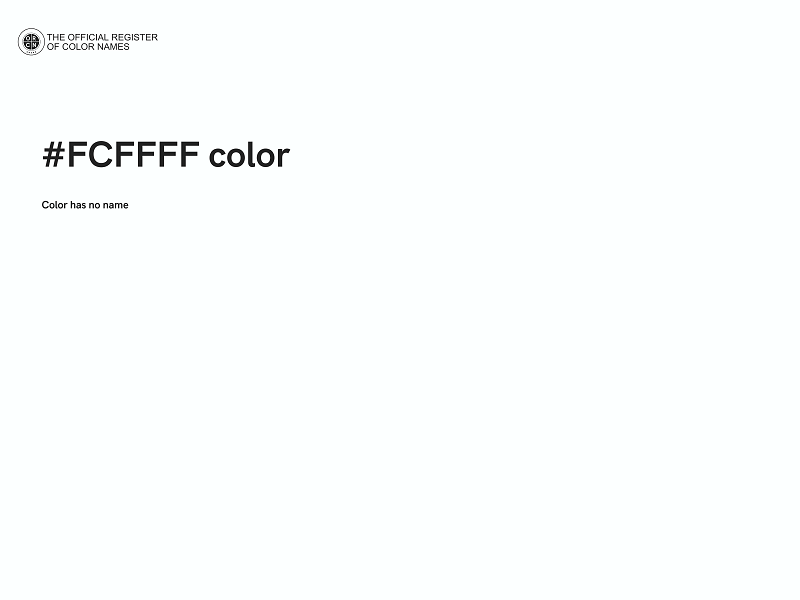 #FCFFFF color image