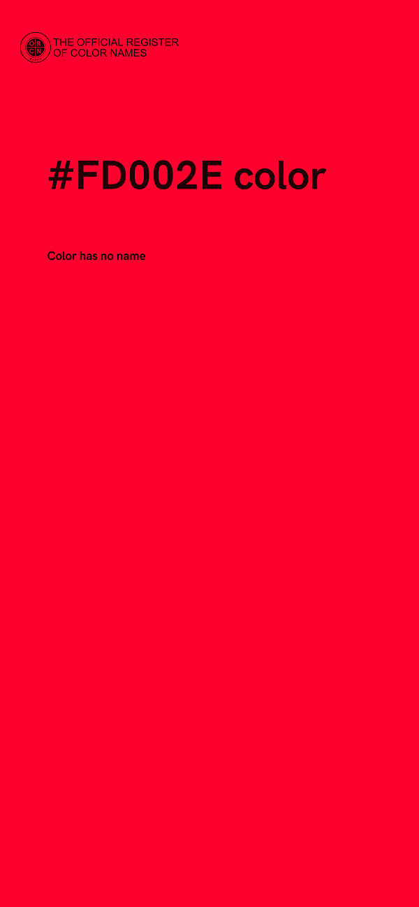 #FD002E color image