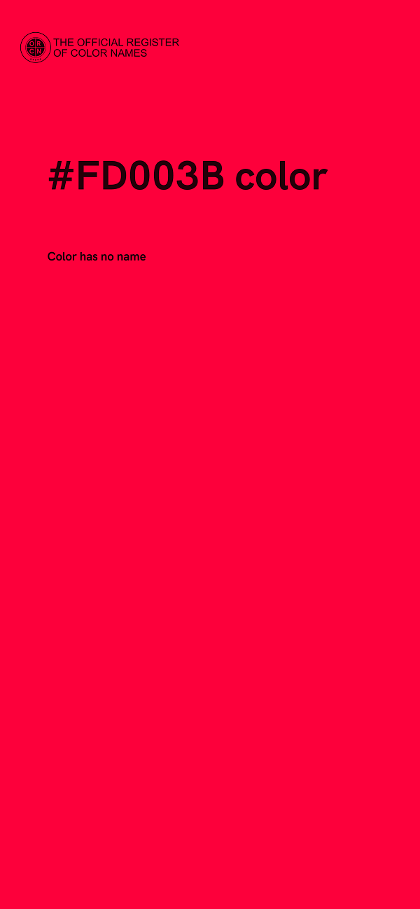 #FD003B color image