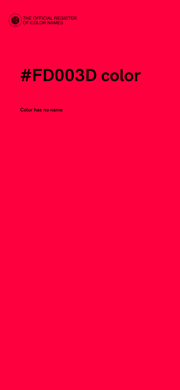 #FD003D color image