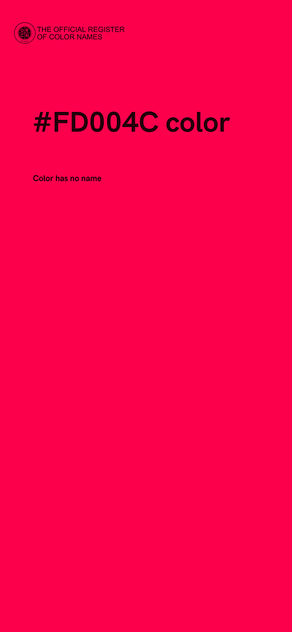 #FD004C color image