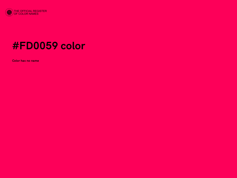 #FD0059 color image