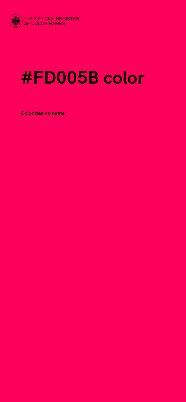 #FD005B color image