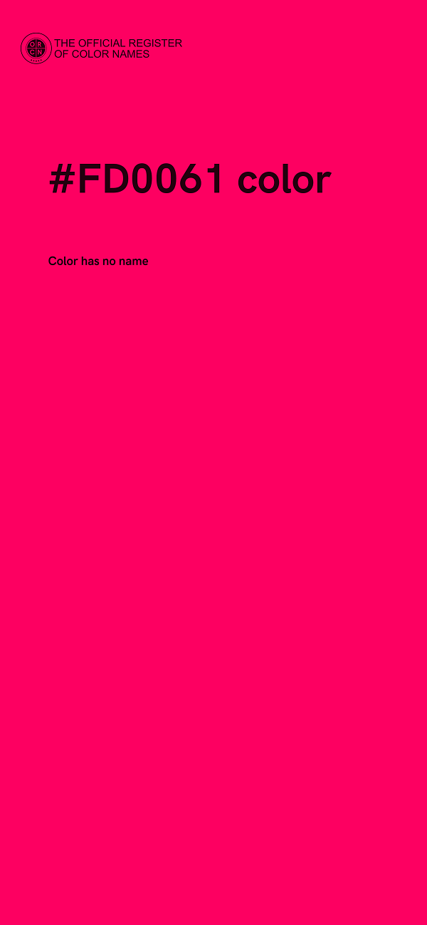 #FD0061 color image