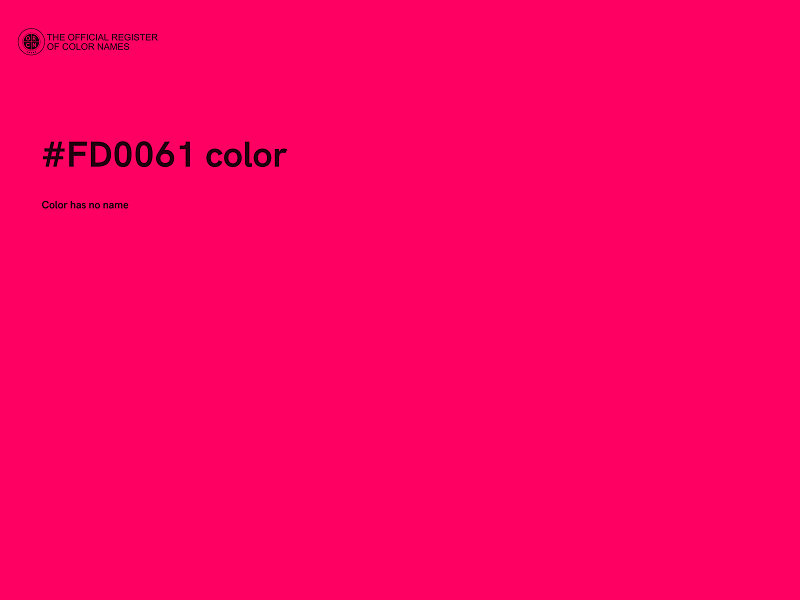 #FD0061 color image