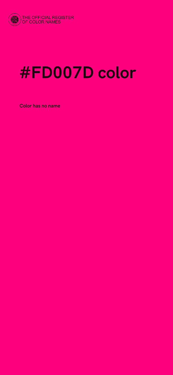 #FD007D color image
