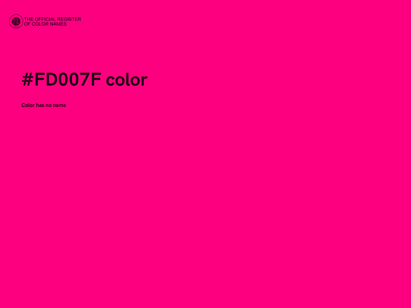 #FD007F color image
