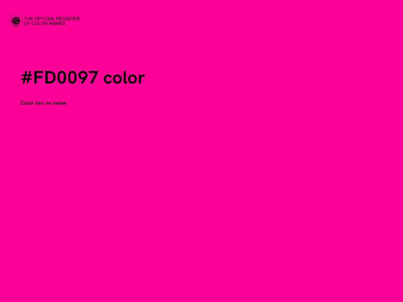 #FD0097 color image