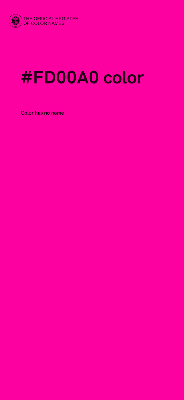#FD00A0 color image