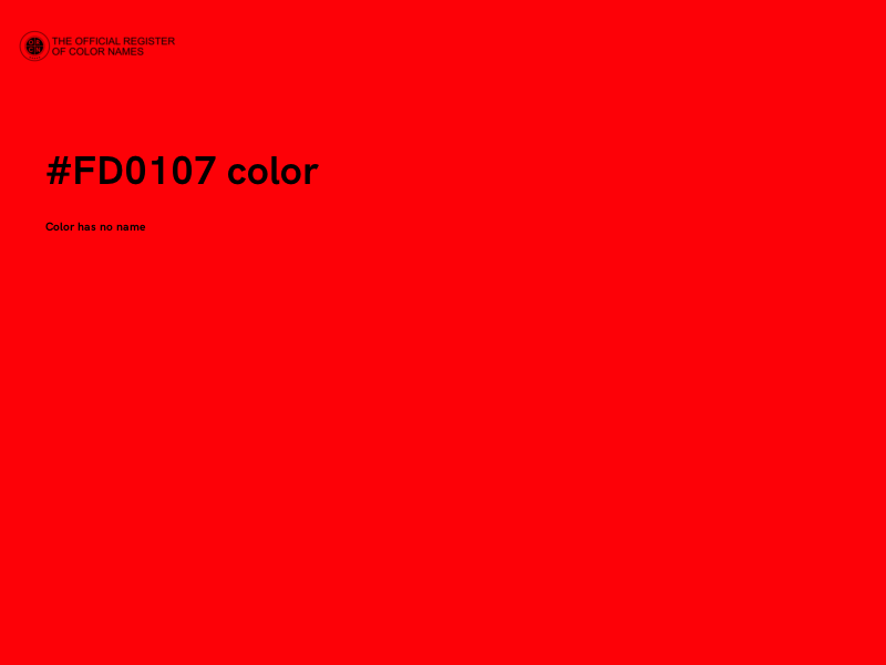 #FD0107 color image