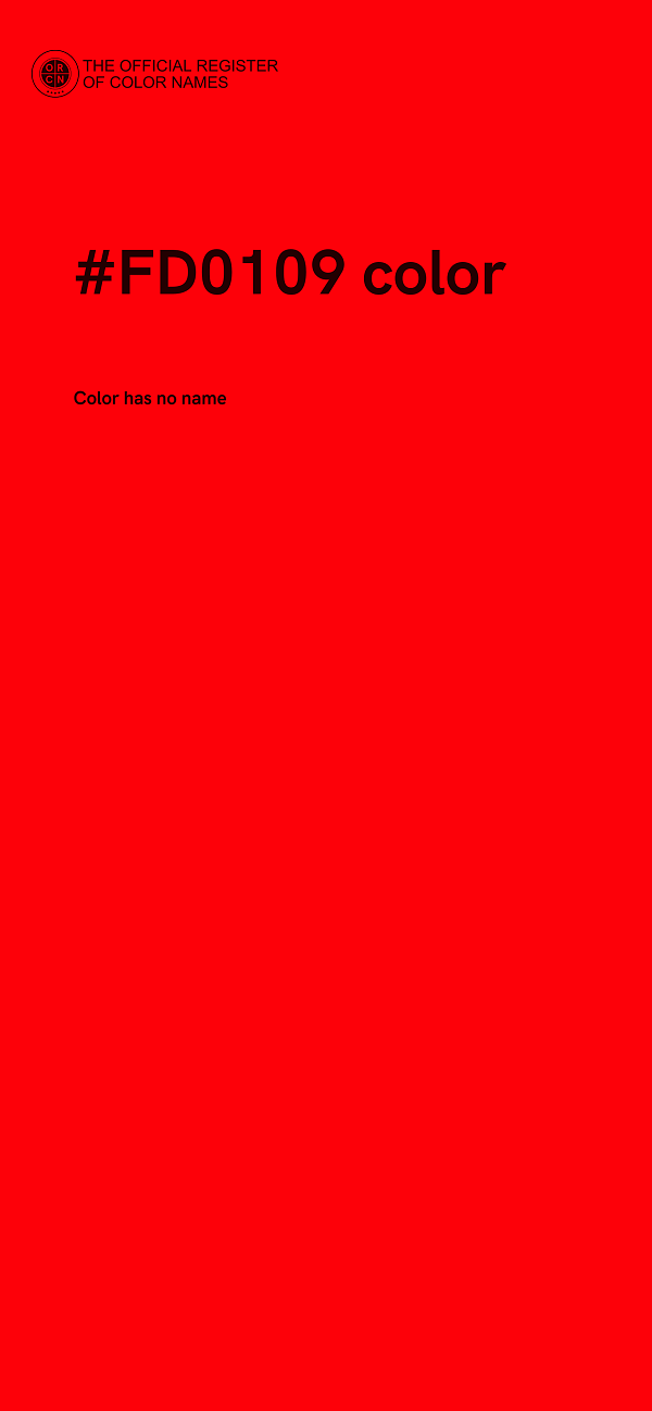 #FD0109 color image