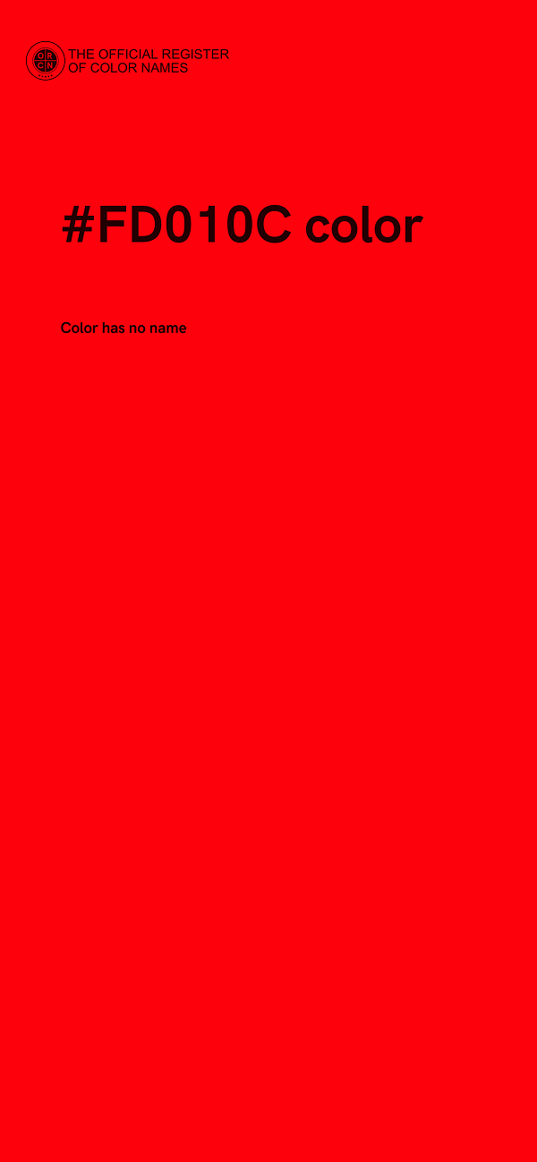 #FD010C color image