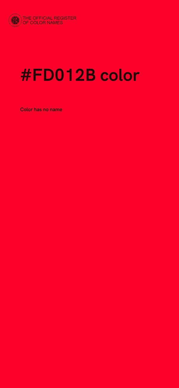 #FD012B color image