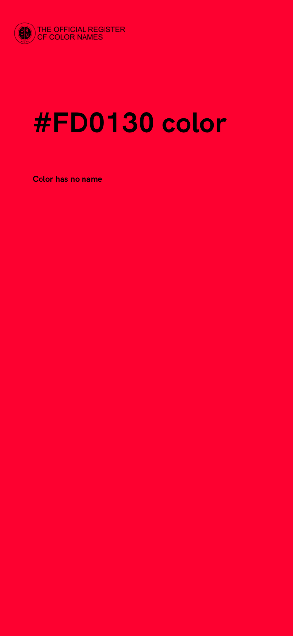 #FD0130 color image