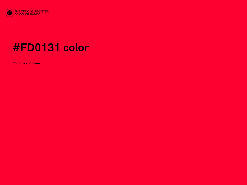 #FD0131 color image
