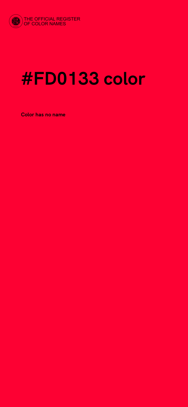 #FD0133 color image