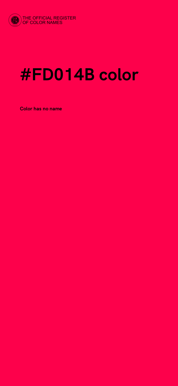 #FD014B color image