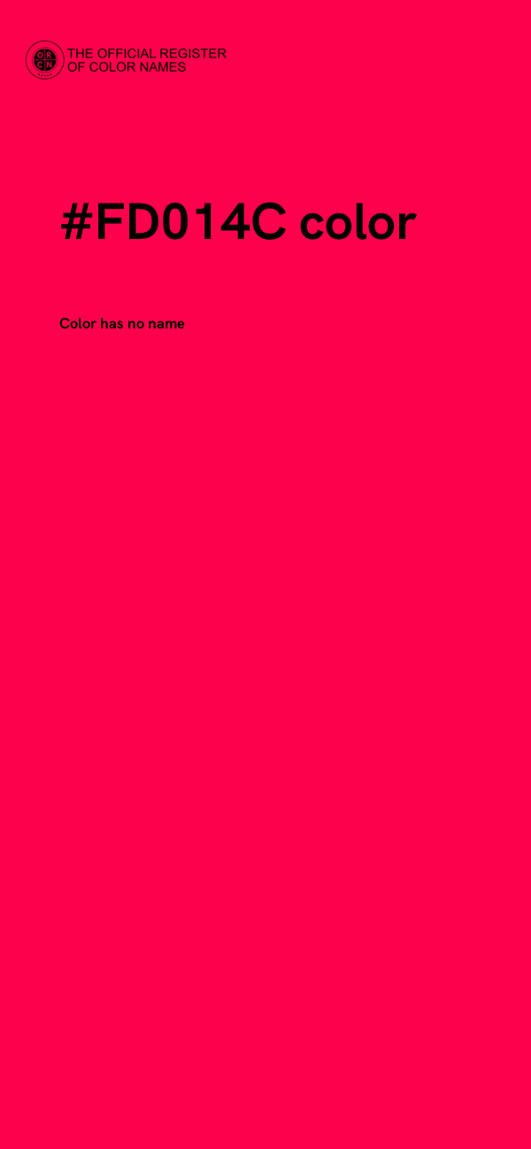 #FD014C color image