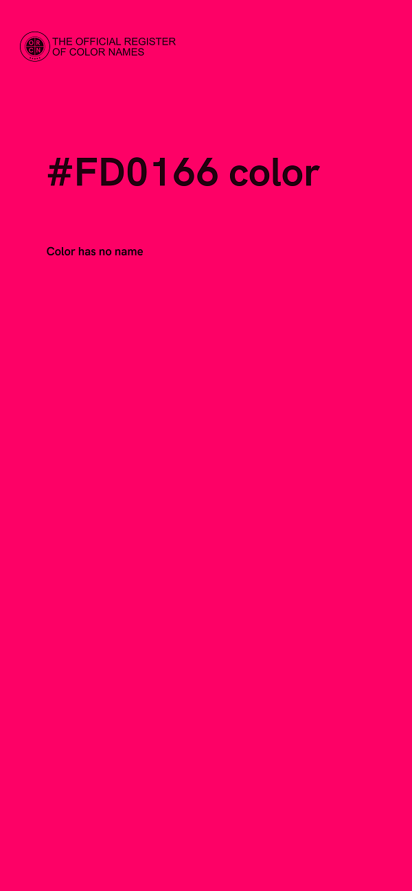 #FD0166 color image