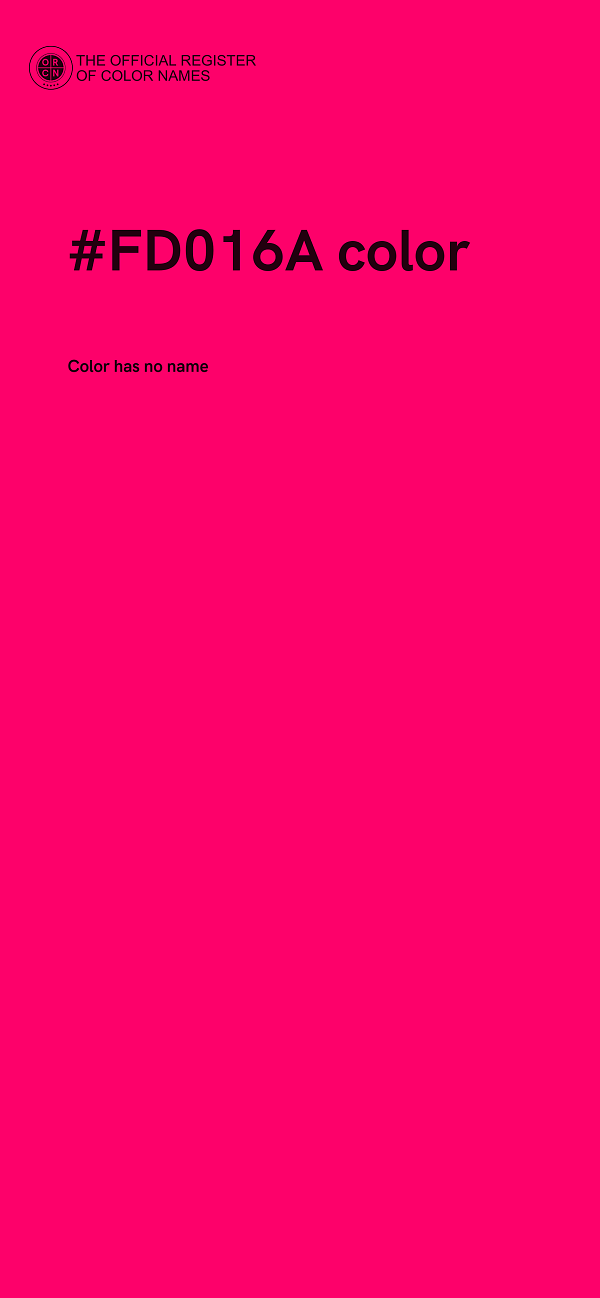 #FD016A color image