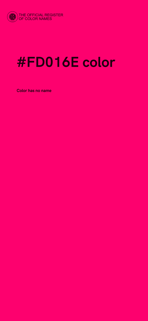#FD016E color image