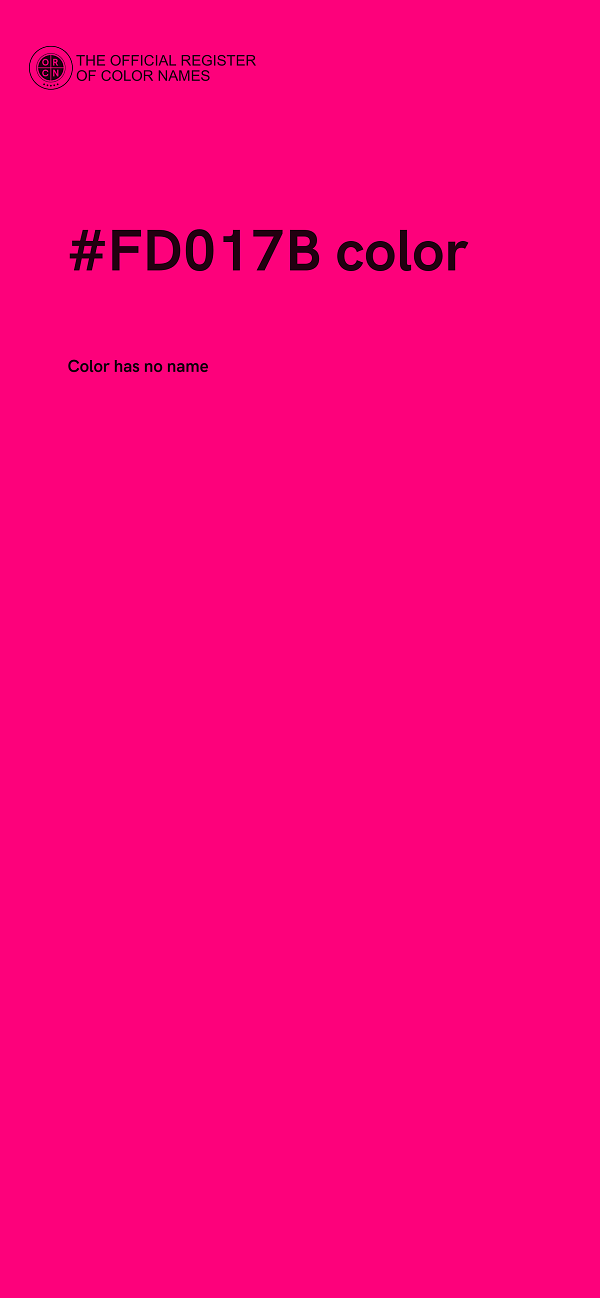#FD017B color image