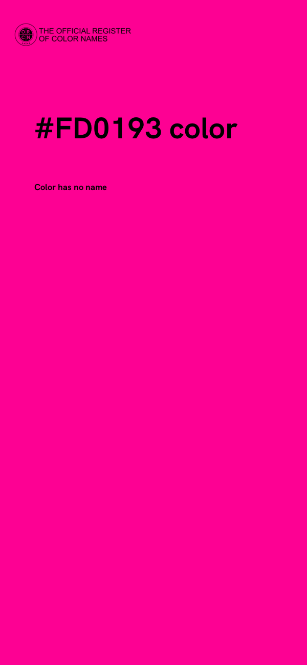 #FD0193 color image