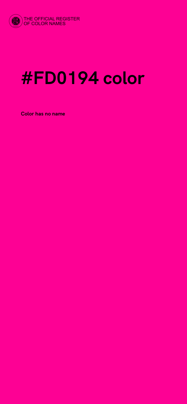 #FD0194 color image
