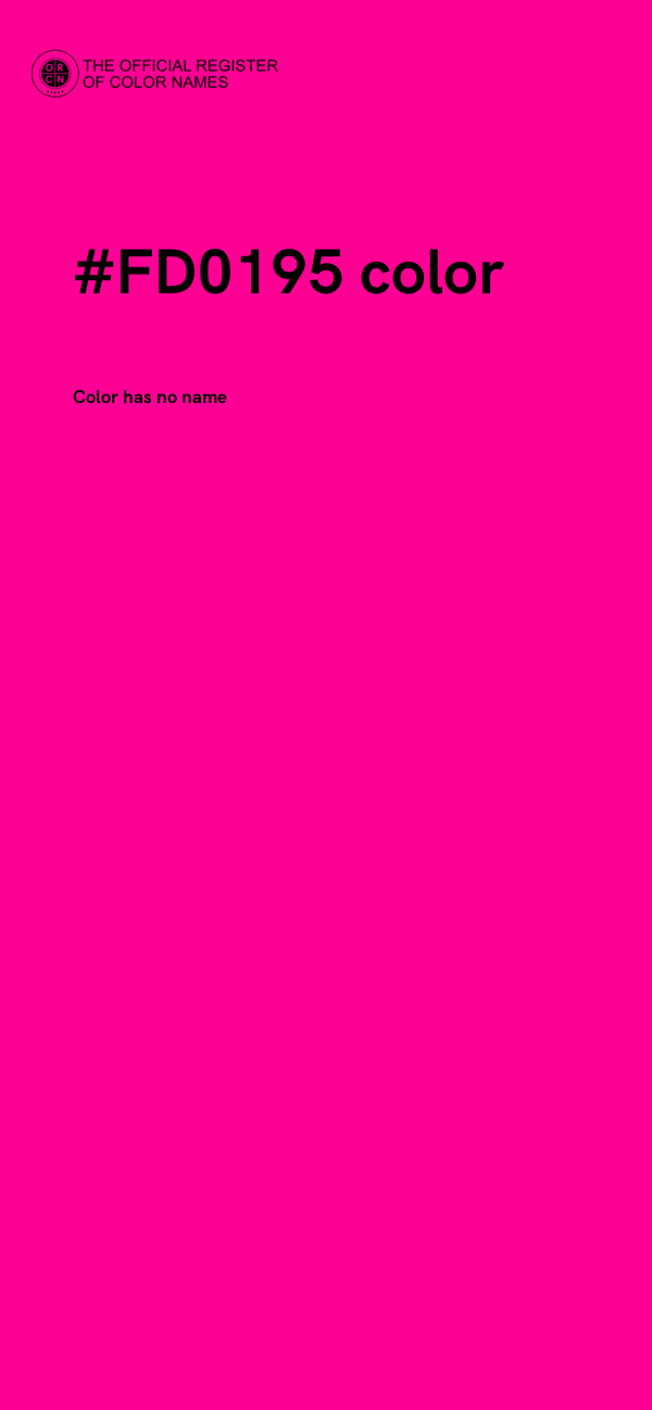 #FD0195 color image