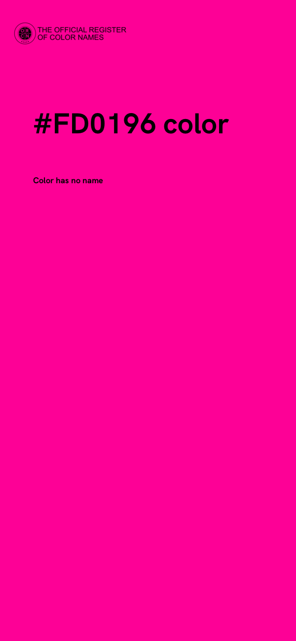 #FD0196 color image