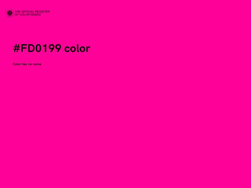 #FD0199 color image