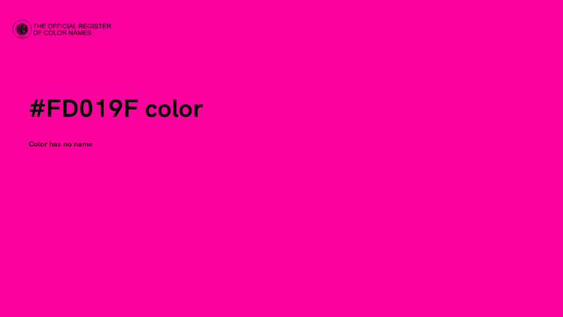 #FD019F color image