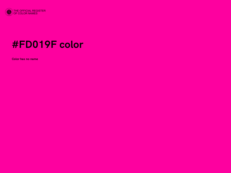 #FD019F color image
