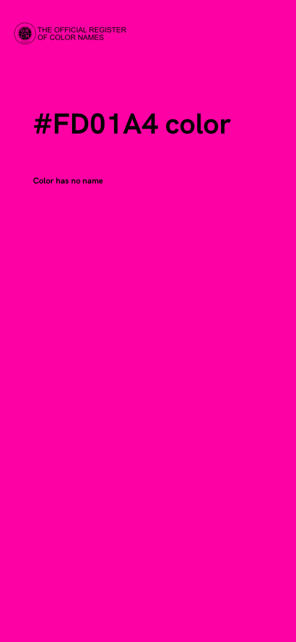 #FD01A4 color image