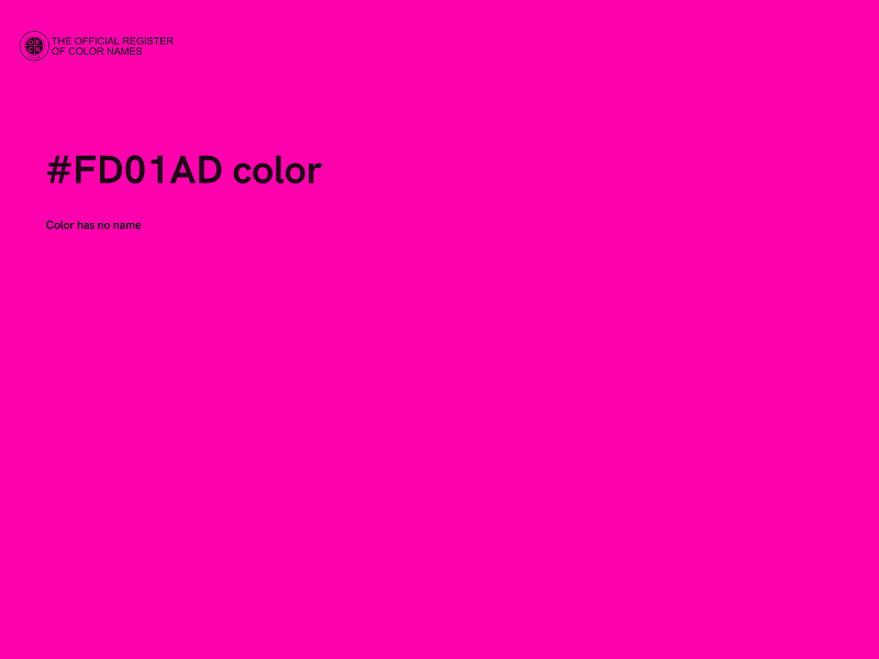 #FD01AD color image