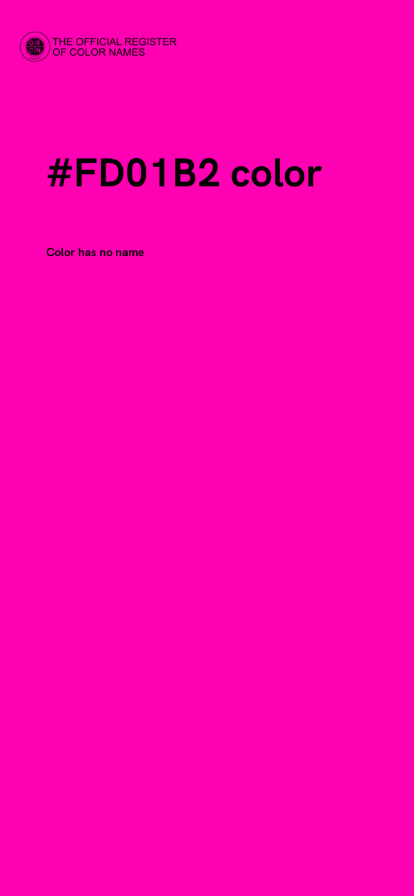 #FD01B2 color image