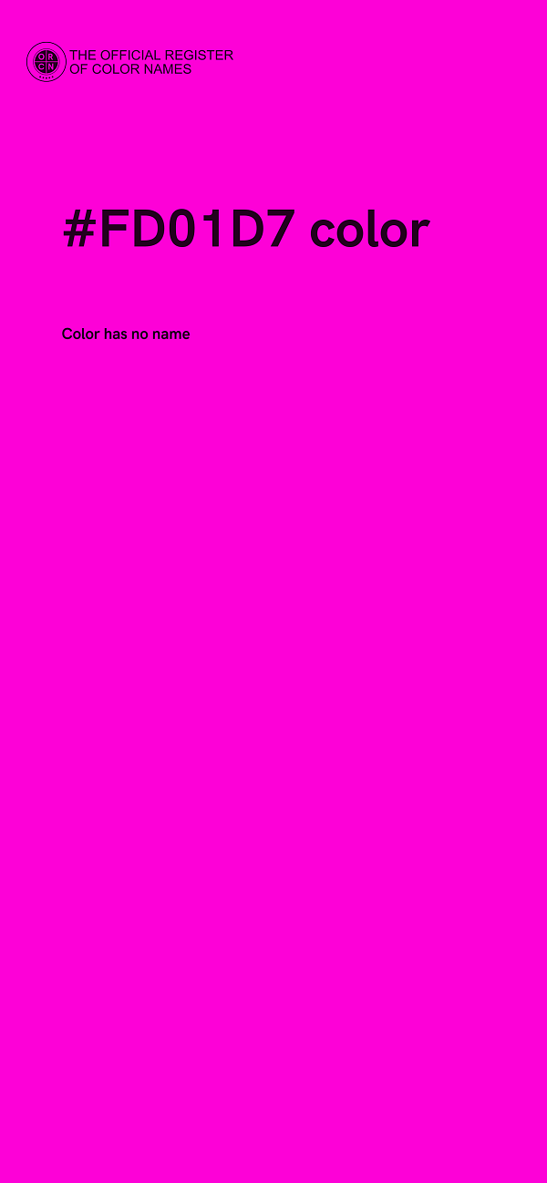 #FD01D7 color image