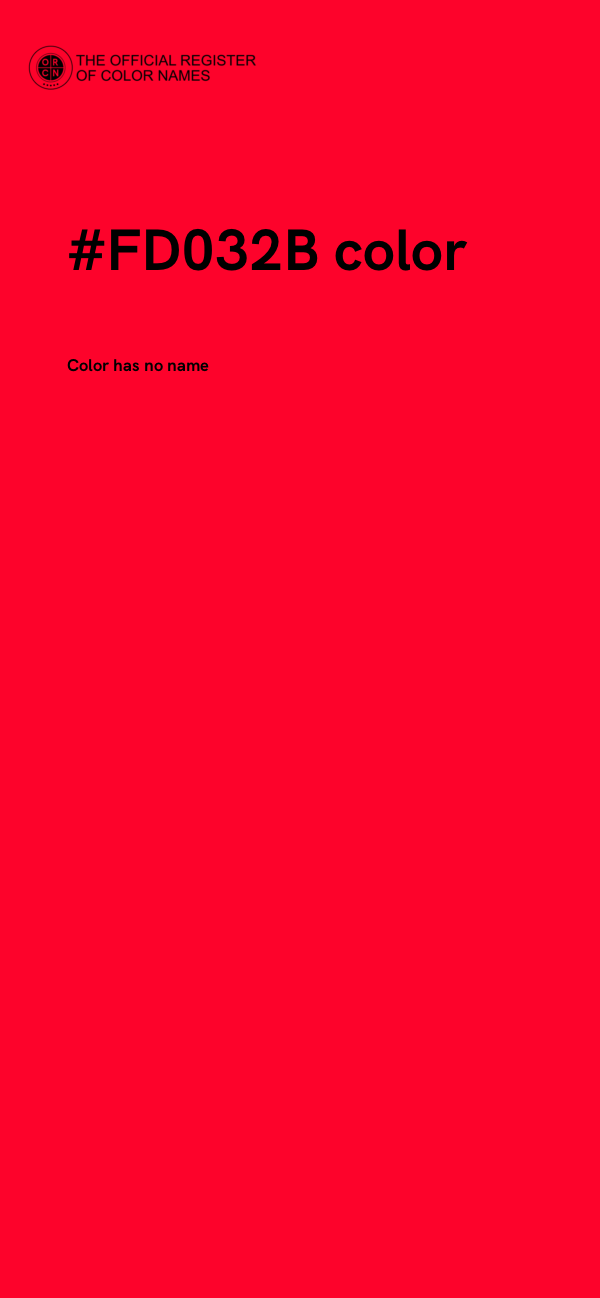 #FD032B color image