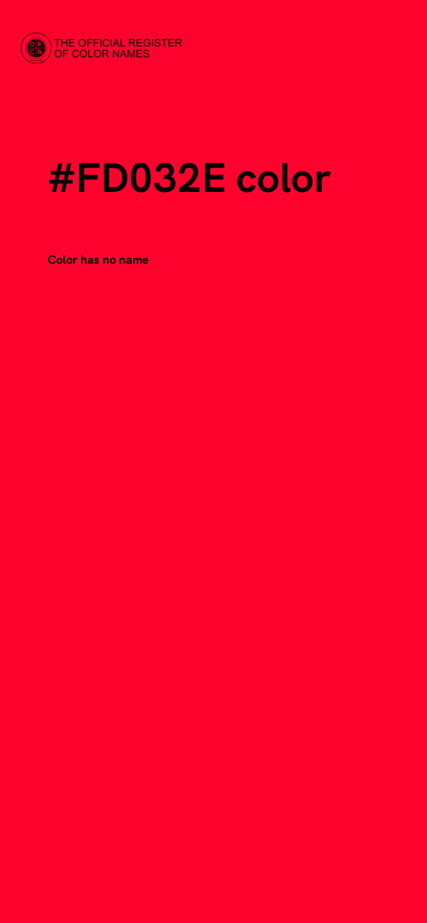 #FD032E color image