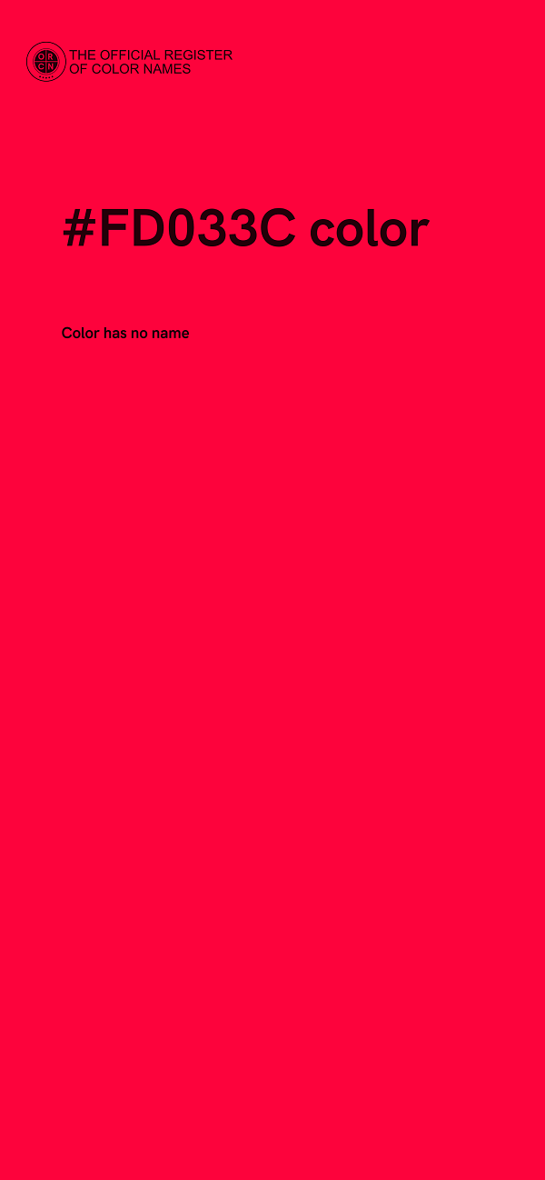#FD033C color image