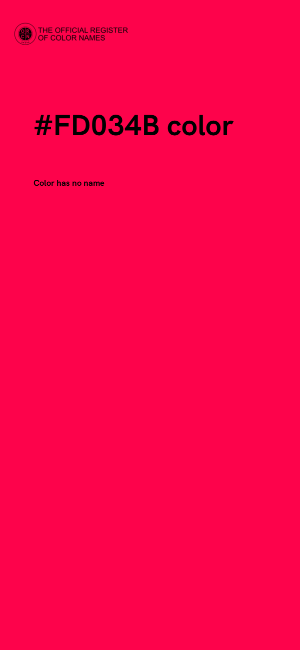 #FD034B color image