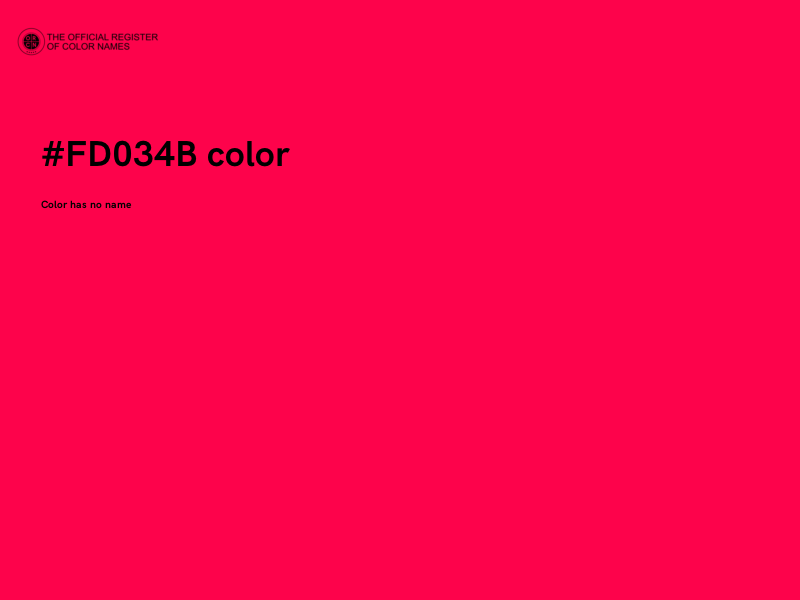 #FD034B color image