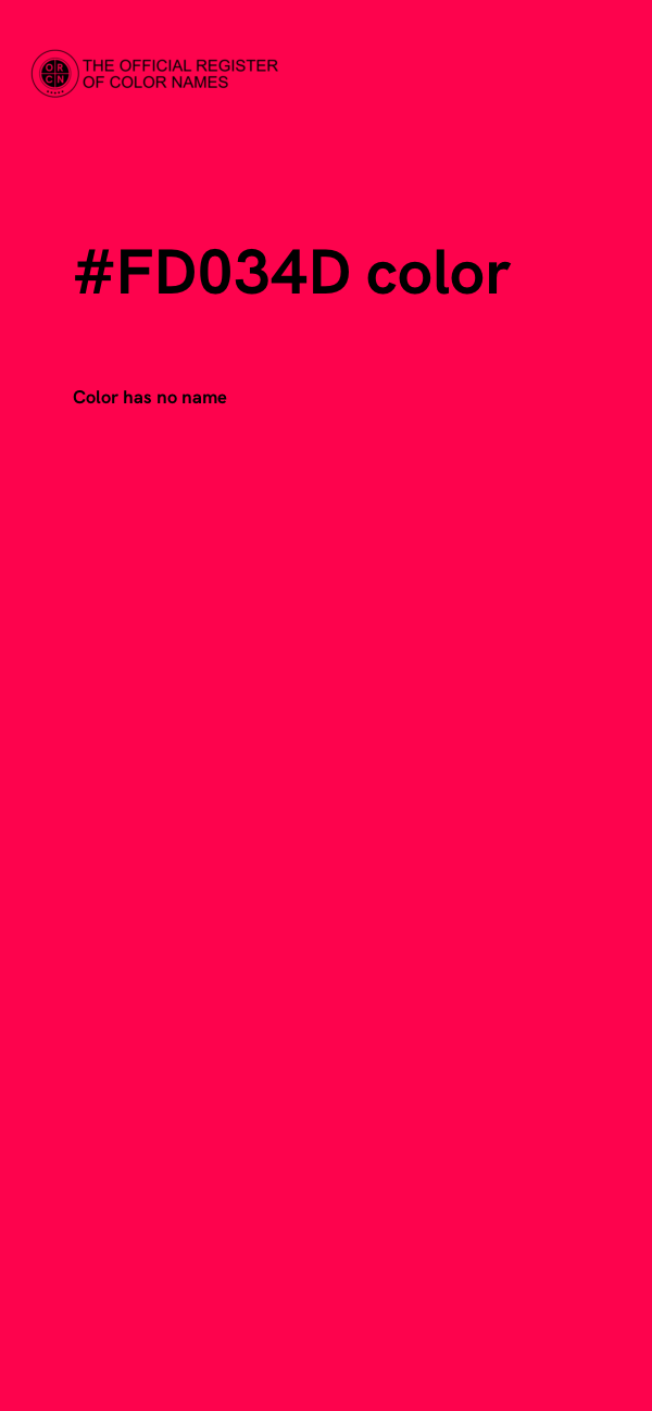 #FD034D color image