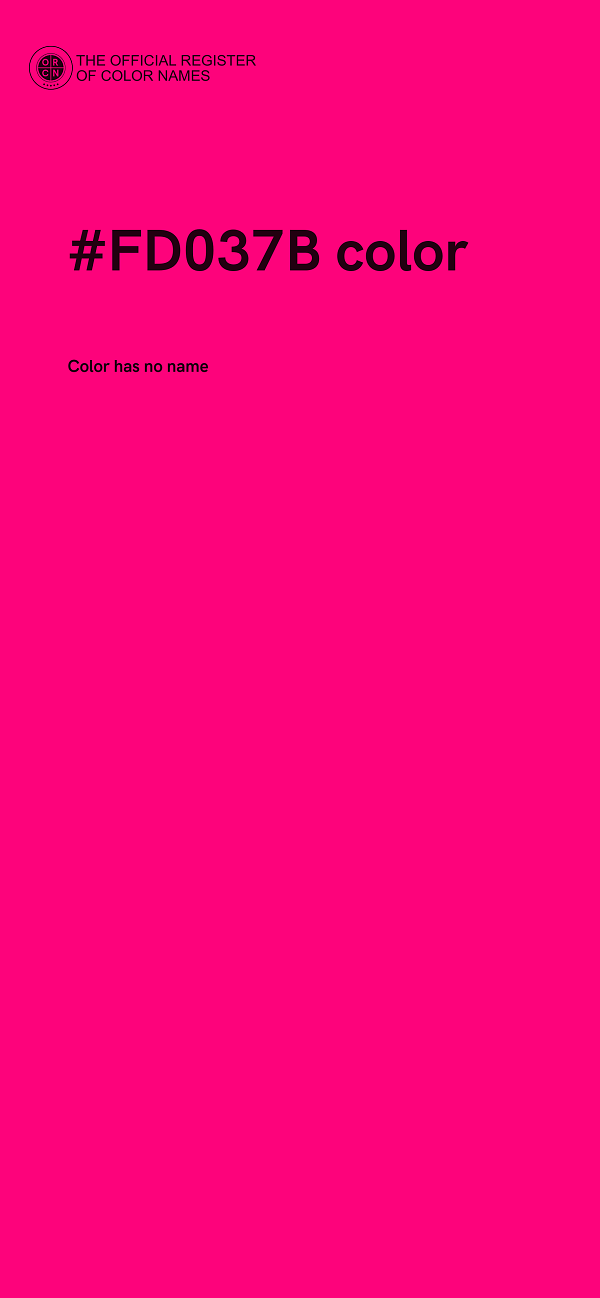 #FD037B color image