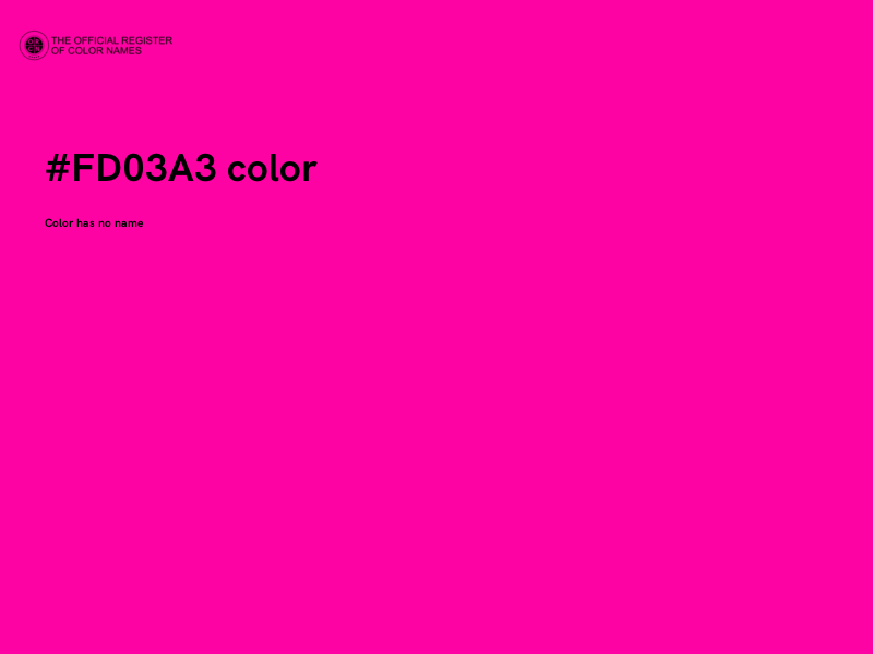 #FD03A3 color image