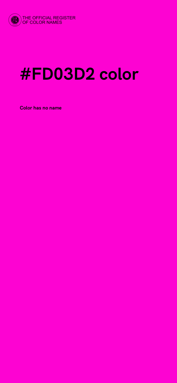 #FD03D2 color image